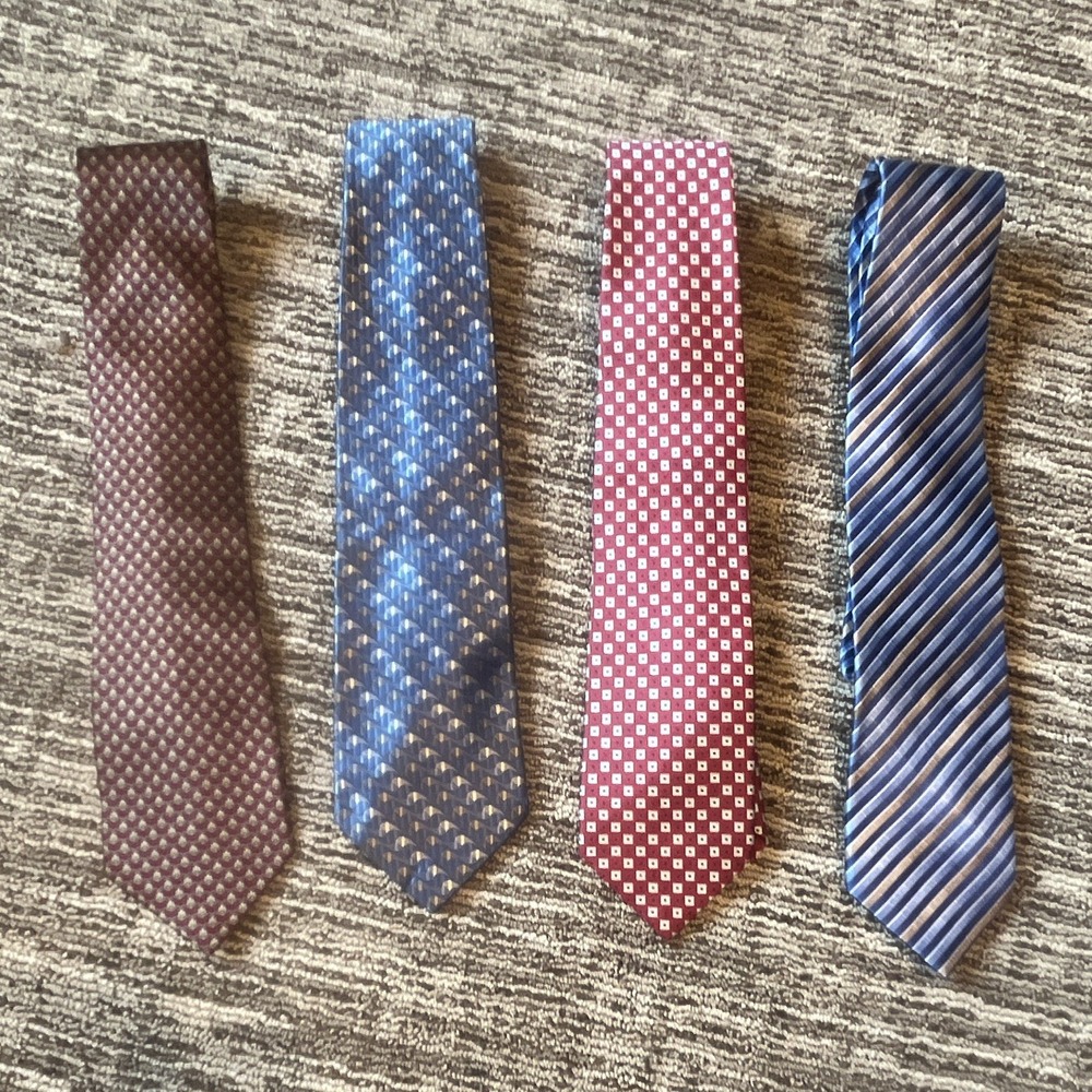 Stonehenge Stafford Countess Mara Van Heusen Men's Classic Tie Lot of 4
